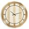 Designart 'Gold Glam Stipes Pattern Glam Wall Clock